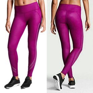 Victoria’s Secret Sport VSX Knockout Laser Cut Leggings in Plum, Medium